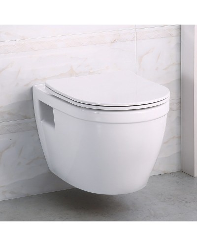 Комплект унитаза с инсталляцией BelBagno Loto BB070CHR/SC/BB002-80/BB005-PR-CHROME с сиденьем Микролифт и клавишей смыва Хром глянцевый