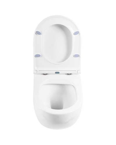 Комплект унитаза с инсталляцией BelBagno Onda BB066CHR/BB870SC/BB002-80/BB005-PR-CHROME с сиденьем Микролифт и клавишей смыва Хром глянцевый