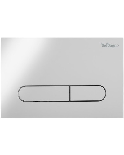 Комплект унитаза с инсталляцией BelBagno Onda BB066CHR/BB870SC/BB002-80/BB005-PR-CHROME с сиденьем Микролифт и клавишей смыва Хром глянцевый