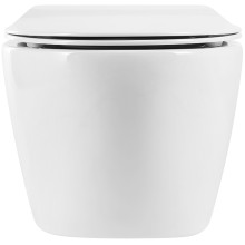 Комплект унитаза с инсталляцией BelBagno Prospero BB507B/BB2020SC/BB002-80/BB005-PR-CHROME с сиденьем Микролифт и клавишей смыва Хром глянцевый