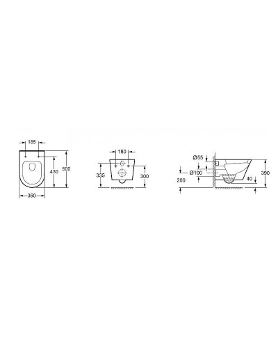 Комплект унитаза с инсталляцией BelBagno Tre BB8001CHR/SC/BB002-80/BB005-PR-CHROME с сиденьем Микролифт и клавишей смыва Хром глянцевый