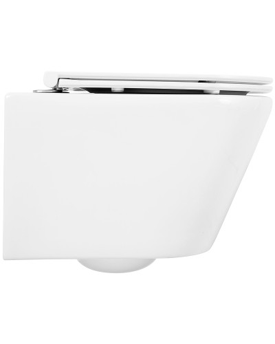 Комплект унитаза с инсталляцией BelBagno Tre BB8001CHR/SC/BB002-80/BB014-SR-BIANCO с сиденьем Микролифт и Белой клавишей смыва