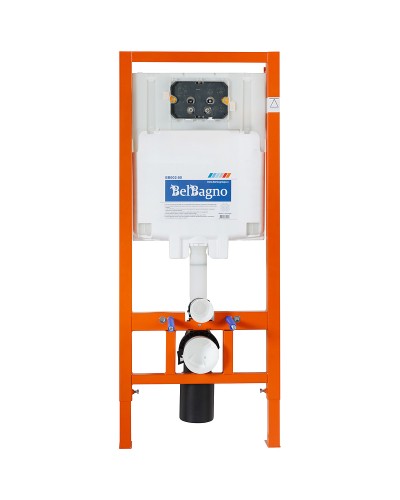 Комплект унитаза Cezares Stylus-Tor CZR-6601-TH-TOR/CZR2316SC с инсталляцией BelBagno BB002-80/BB005-PR-CHROME с сиденьем Микролифт и клавишей смыва Хром глянцевый