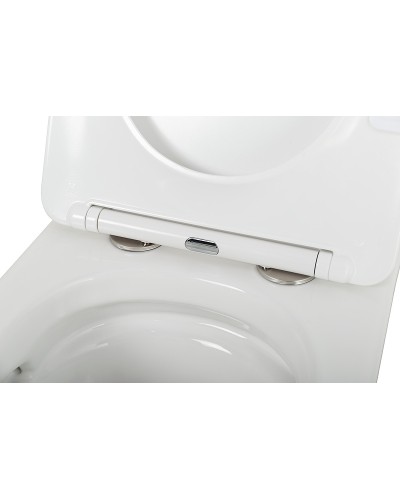 Комплект унитаза Cezares Stylus-Tor CZR-6601-TH-TOR/CZR2316SC с инсталляцией BelBagno BB002-80/BB014-SR-BIANCO с сиденьем Микролифт и Белой клавишей смыва