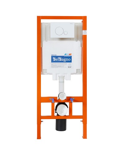 Комплект унитаза Cezares Stylus-Tor CZR-6601-TH-TOR/CZR2316SC с инсталляцией BelBagno BB002-80/BB014-SR-BIANCO с сиденьем Микролифт и Белой клавишей смыва