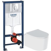 Комплект подвесной унитаз IDDIS Stone STORDSEI25 + система инсталляции Grohe 38721001