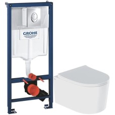 Комплект подвесной унитаз IDDIS Stone STORDSEI25 + система инсталляции Grohe 38721001