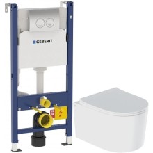 Комплект подвесной унитаз IDDIS Stone STORDSEI25 + система инсталляции Geberit 458.124.21.1