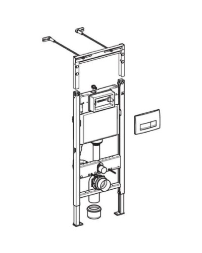 Комплект подвесной унитаз IDDIS Stone STORDSEI25 + система инсталляции Geberit 458.125.11.1