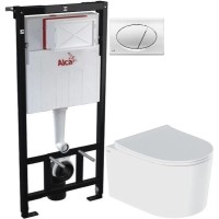 Комплект подвесной унитаз IDDIS Stone STORDSEI25 + система инсталляции AlcaPlast AM101/11203:1RUSSETM71