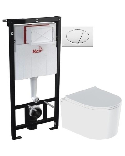 Комплект подвесной унитаз IDDIS Stone STORDSEI25 + система инсталляции AlcaPlast AM101/11203:1RUSSETM70