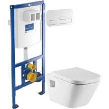 Комплект подвесной унитаз Roca The Gap 346477000 + 801472004 + система инсталляции Villeroy & Boch 92246100 + 92249068