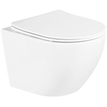 Комплект унитаза BelBagno Uno BB3105CHR/SC с инсталляцией Berges Atom 410 040340 с сиденьем Микролифт и Черной матовой клавишей смыва