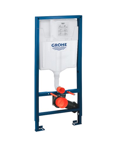 Комплект унитаза BelBagno Uno BB3105CHR/SC с инсталляцией Grohe Rapid SL 38811KF0 с сиденьем Микролифт и Черной матовой клавишей смыва