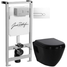 Комплект подвесной унитаз Creavit Terra TP325-11SI00E-0000 + KC0103.03.1300E + система инсталляции Jacob Delafon E5504-NF + E4326-00