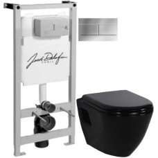 Комплект подвесной унитаз Creavit Terra TP325-11SI00E-0000 + KC0103.03.1300E + система инсталляции Jacob Delafon E5504-NF + E4316-CP