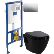 Комплект подвесной унитаз Creavit Terra TP325-11SI00E-0000 + KC0103.03.1300E + система инсталляции Villeroy & Boch 92246100 + 92249061