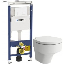 Комплект подвесной унитаз Laufen Val 8.2028.1.000.000.1 + 8.9428.1.000.000.1 + система инсталляции Geberit 458.125.11.1