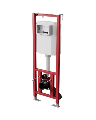 Комплект унитаза BelBagno Amanda BB051CHR+BB051SC с инсталляцией D&K DI8140116 с сиденьем Микролифт и клавишей смыва Хром