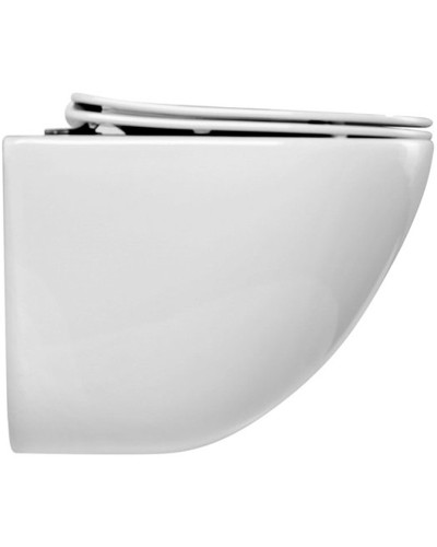 Комплект унитаза BelBagno Amanda BB051CHR+BB051SC с инсталляцией D&K DI8140116 с сиденьем Микролифт и клавишей смыва Хром