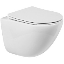 Комплект унитаза BelBagno Amanda BB051CHR+BB051SC с инсталляцией D&K DI8540116 с сиденьем Микролифт и Черной клавишей смыва