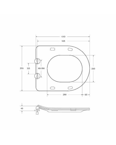Комплект унитаза BelBagno Amanda BB051CHR+BB051SC с инсталляцией D&K DI8540116 с сиденьем Микролифт и Черной клавишей смыва