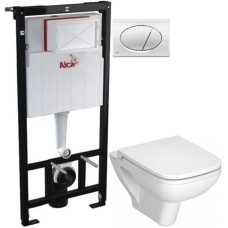 Комплект подвесной унитаз Vitra S20 5507B003-0101 + 77-003-009 + система инсталляции AlcaPlast AM101/11203:1RUSSETM71