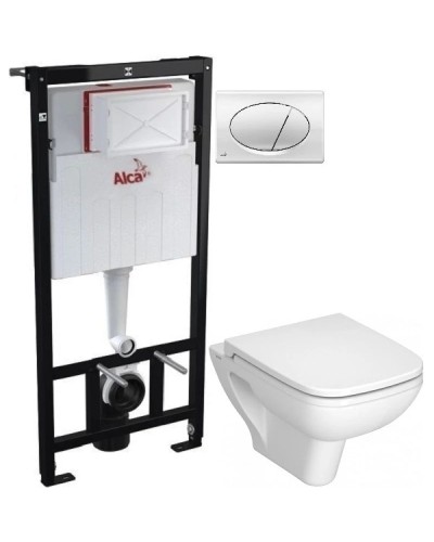 Комплект подвесной унитаз Vitra S20 5507B003-0101 + 77-003-009 + система инсталляции AlcaPlast AM101/11203:1RUSSETM71