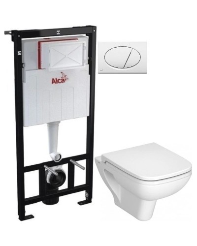 Комплект подвесной унитаз Vitra S20 5507B003-0101 + 77-003-009 + система инсталляции AlcaPlast AM101/11203:1RUSSETM70