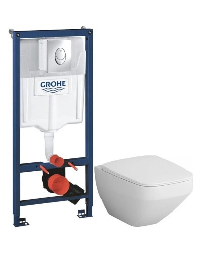 Комплект подвесной унитаз Am.Pm Inspire 2.0 C50A1700SC + система инсталляции Grohe 38721001