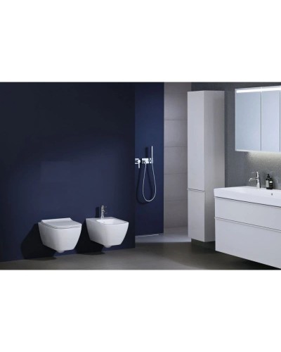 Комплект подвесной унитаз Geberit Smyle Square 500.683.01.1 + система инсталляции Jacob Delafon E29025-NF + E29026-01R