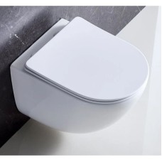 Комплект подвесной унитаз BelBagno Amanda BB051CHR + BB051SC + система инсталляции Jacob Delafon E24156-NF + E20859-7-BMT