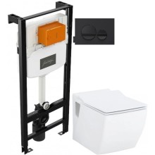 Комплект подвесной унитаз Creavit Trend TP324-11CB00E-0000 + KC2303.01.0000E + система инсталляции Jacob Delafon E24156-NF + E20859-7-BMT