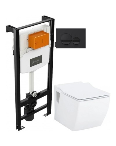 Комплект подвесной унитаз Creavit Trend TP324-11CB00E-0000 + KC2303.01.0000E + система инсталляции Jacob Delafon E24156-NF + E20859-7-BMT