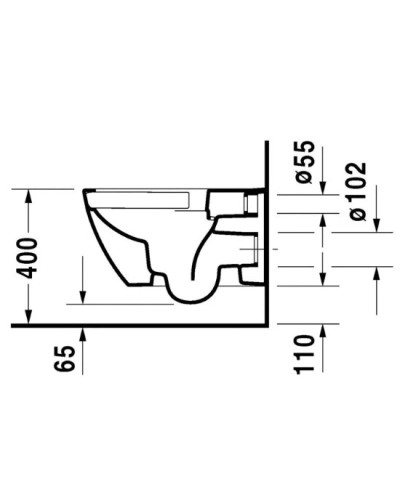 Комплект подвесной унитаз Duravit Happy D.2 2222098900 + 0064591300 + система инсталляции Jacob Delafon E24156-NF + E20859-7-BMT