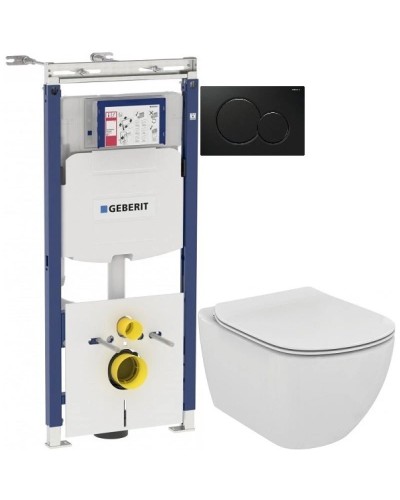 Комплект подвесной унитаз Ideal Standard Tesi T007901 + T352701 + система инсталляции Geberit 111.362.00.5 + 115.770.DW.5