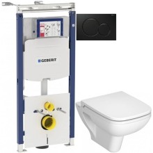 Комплект подвесной унитаз Vitra S20 5507B003-0101 + 77-003-009 + система инсталляции Geberit 111.362.00.5 + 115.770.DW.5