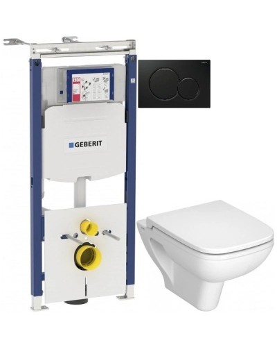 Комплект подвесной унитаз Vitra S20 5507B003-0101 + 77-003-009 + система инсталляции Geberit 111.362.00.5 + 115.770.DW.5
