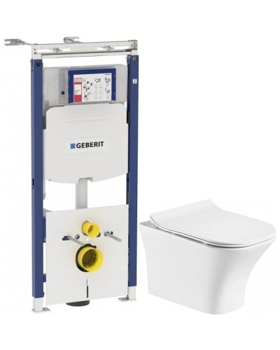 Комплект подвесной унитаз Orange C02-100W + система инсталляции Geberit 111.362.00.5