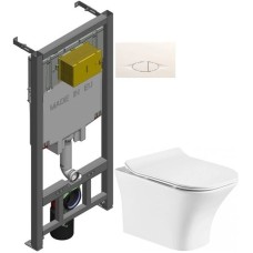 Комплект подвесной унитаз Orange C02-100W + система инсталляции Jacob Delafon E29025-NF + E29026-01R