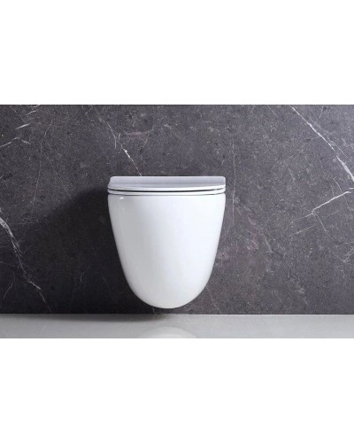 Комплект подвесной унитаз BelBagno Amanda BB051CHR + BB051SC + система инсталляции Geberit 111.362.00.5 + 115.882.DW.1