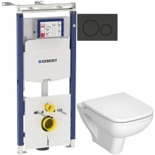 Комплект подвесной унитаз Vitra S20 5507B003-0101 + 77-003-009 + система инсталляции Geberit 111.362.00.5 + 115.882.DW.1