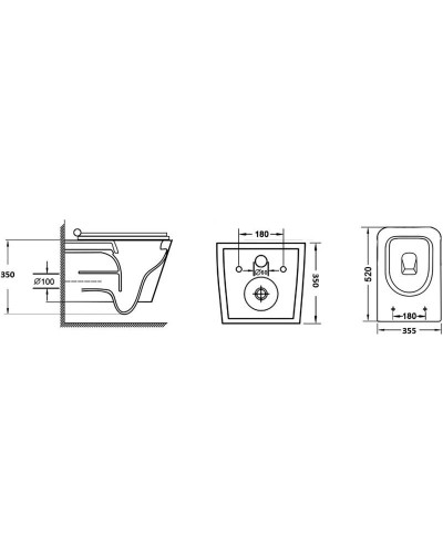 Комплект подвесной унитаз Grossman GR-4441S + система инсталляции Grohe 38721001