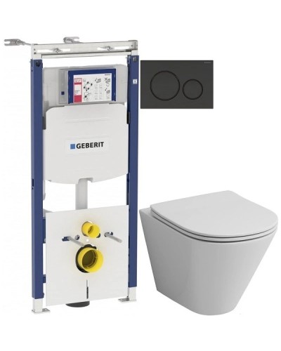 Комплект подвесной унитаз Grossman GR-4477S + система инсталляции Geberit 111.362.00.5 + 115.882.DW.1
