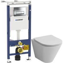 Комплект подвесной унитаз Grossman GR-4477S + система инсталляции Geberit 458.125.21.1