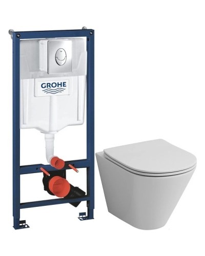 Комплект подвесной унитаз Grossman GR-4477S + система инсталляции Grohe 38721001
