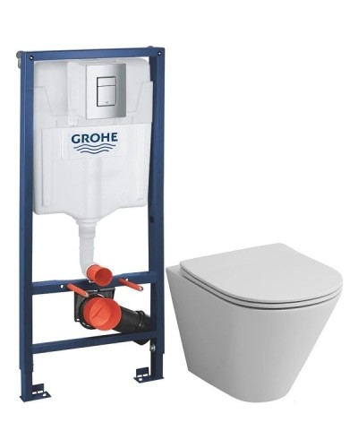 Комплект подвесной унитаз Grossman GR-4477S + система инсталляции Grohe 38772001