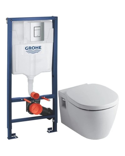 Комплект Ideal Standard Connect E803501 + E712701 + система инсталляции Grohe 38772001