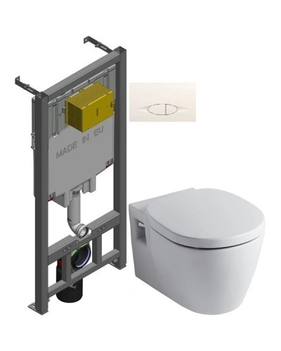 Комплект Ideal Standard Connect E803501 + E71270 + система инсталляции Jacob Delafon E29025-NF + E29026-01R