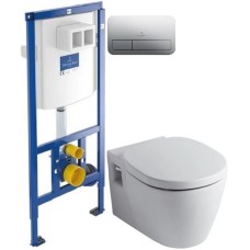 Комплект Ideal Standard Connect E803501 + E71270 + система инсталляции Villeroy & Boch 92246100 + 92249061